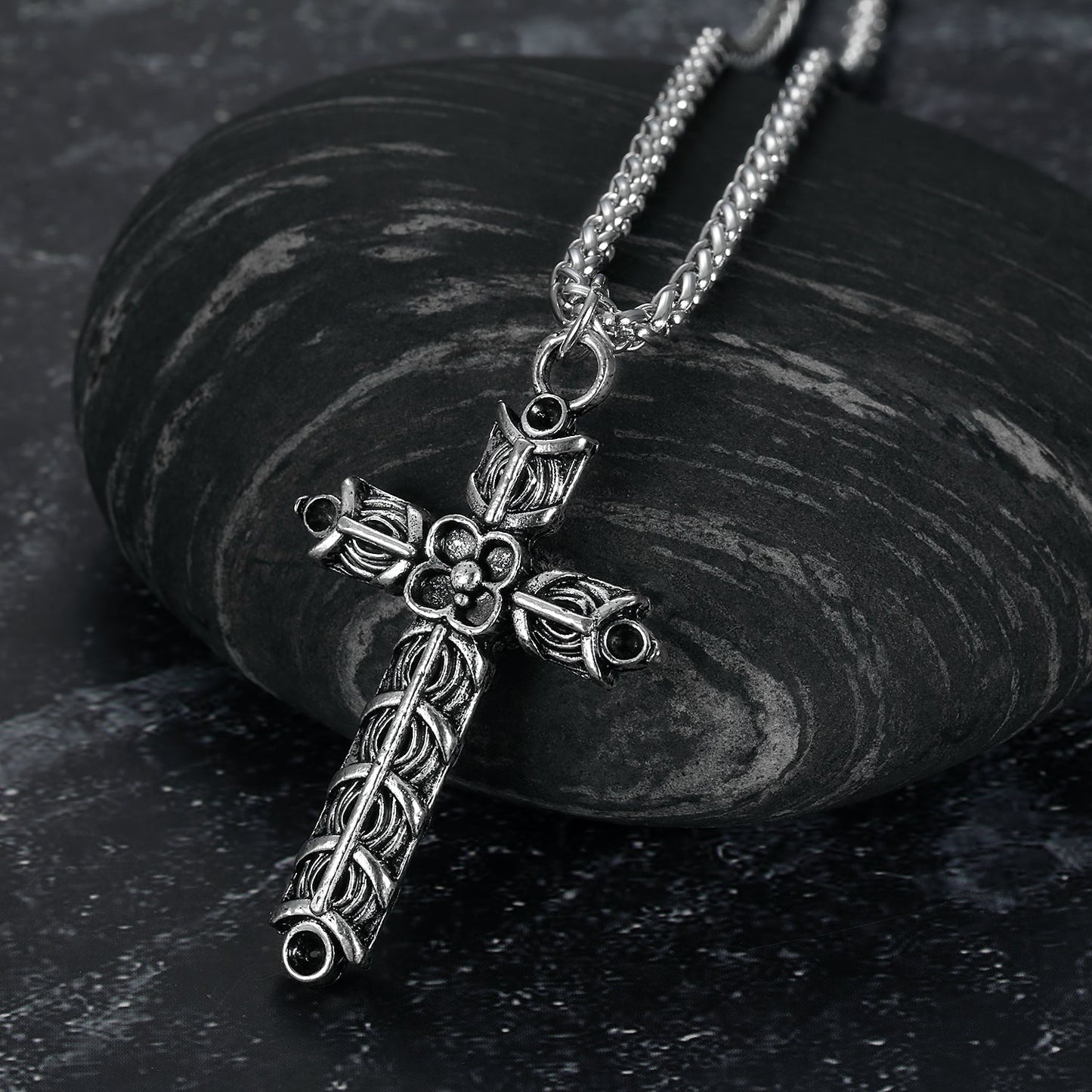 Handcrafted Stainless Steel Athelstan's Cross Necklace