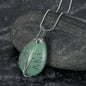 Celtic Tree of Life Pendant & Chain on Teardrop Semi-Precious Stone