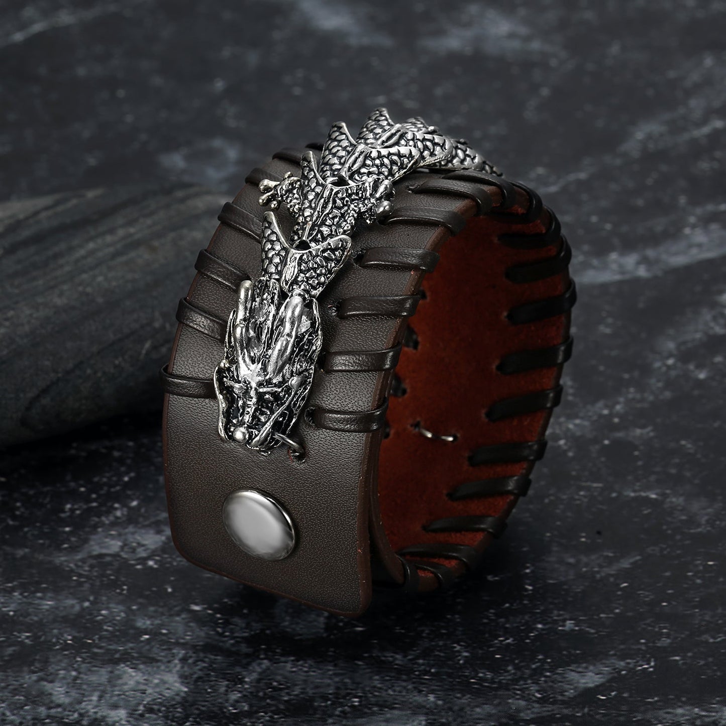 Leather Dragon Cuff