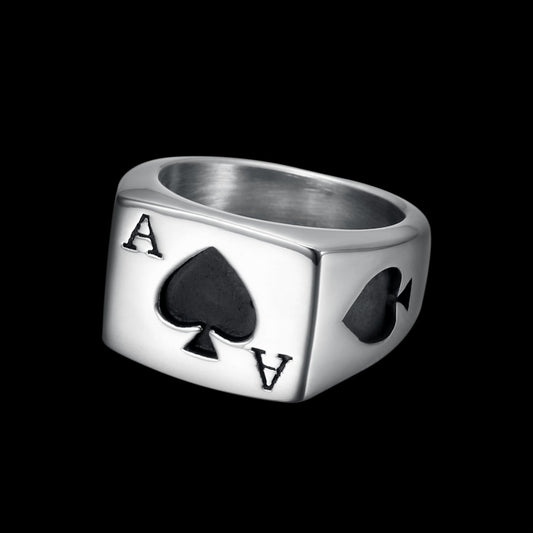 ACE OF SPADES RING