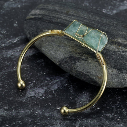 Natural Gemstone Bangle