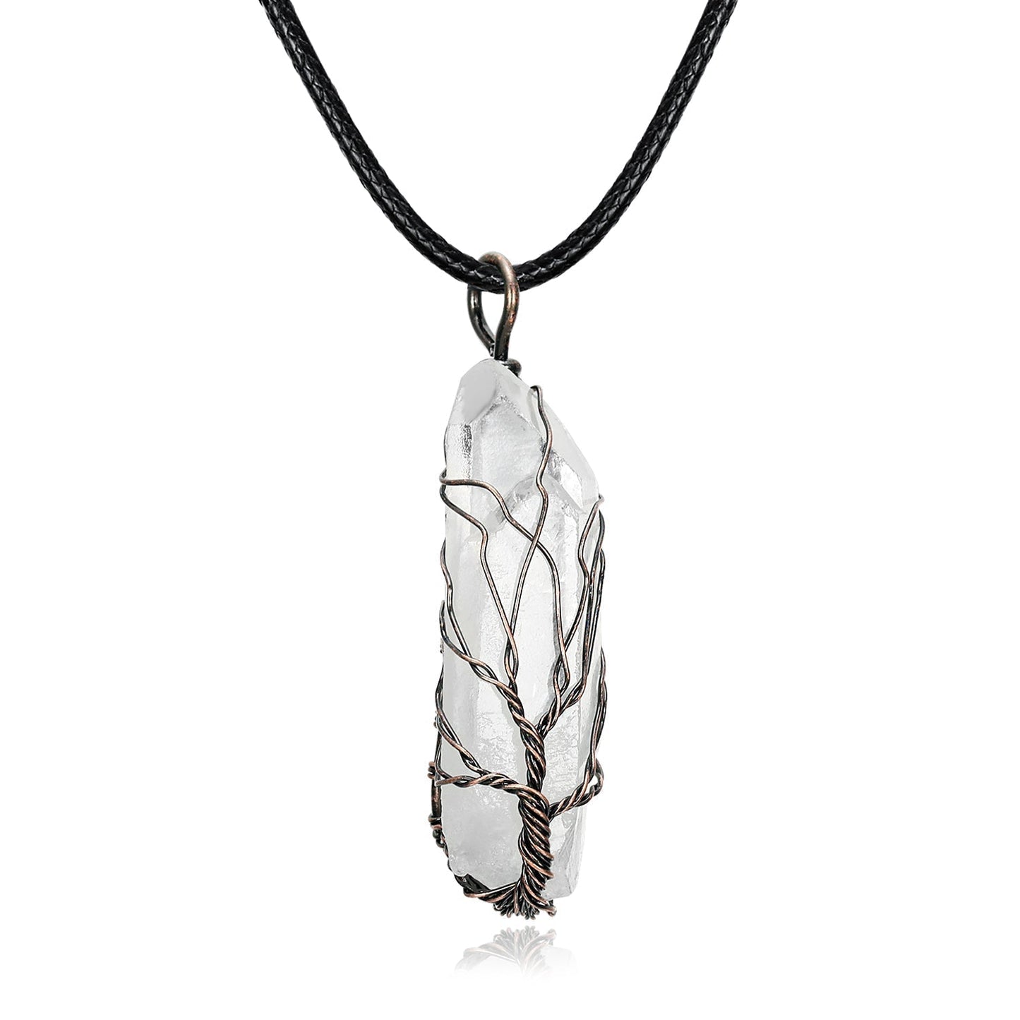 [LIMITED EDITION] Natural Crystal Tree of Life Necklace