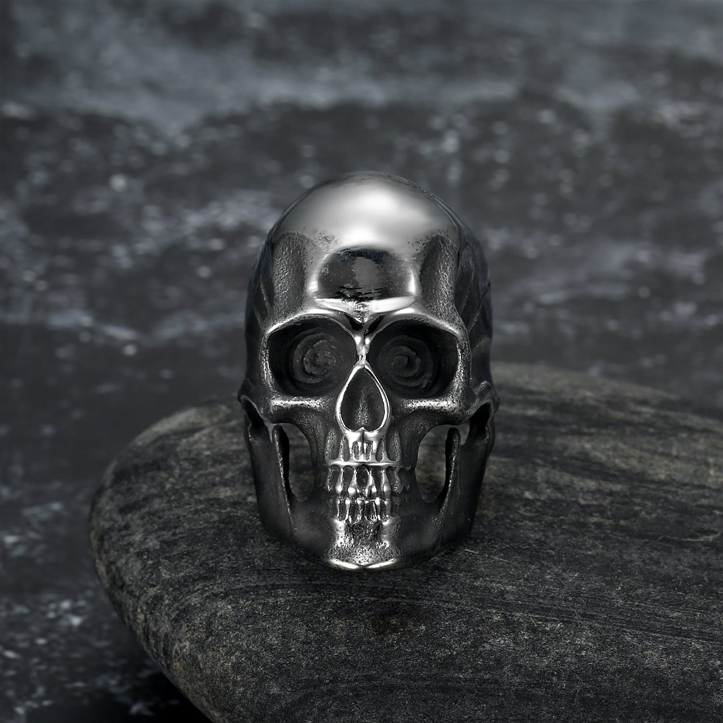 Handcrafted Stainless Steel Skull Ring