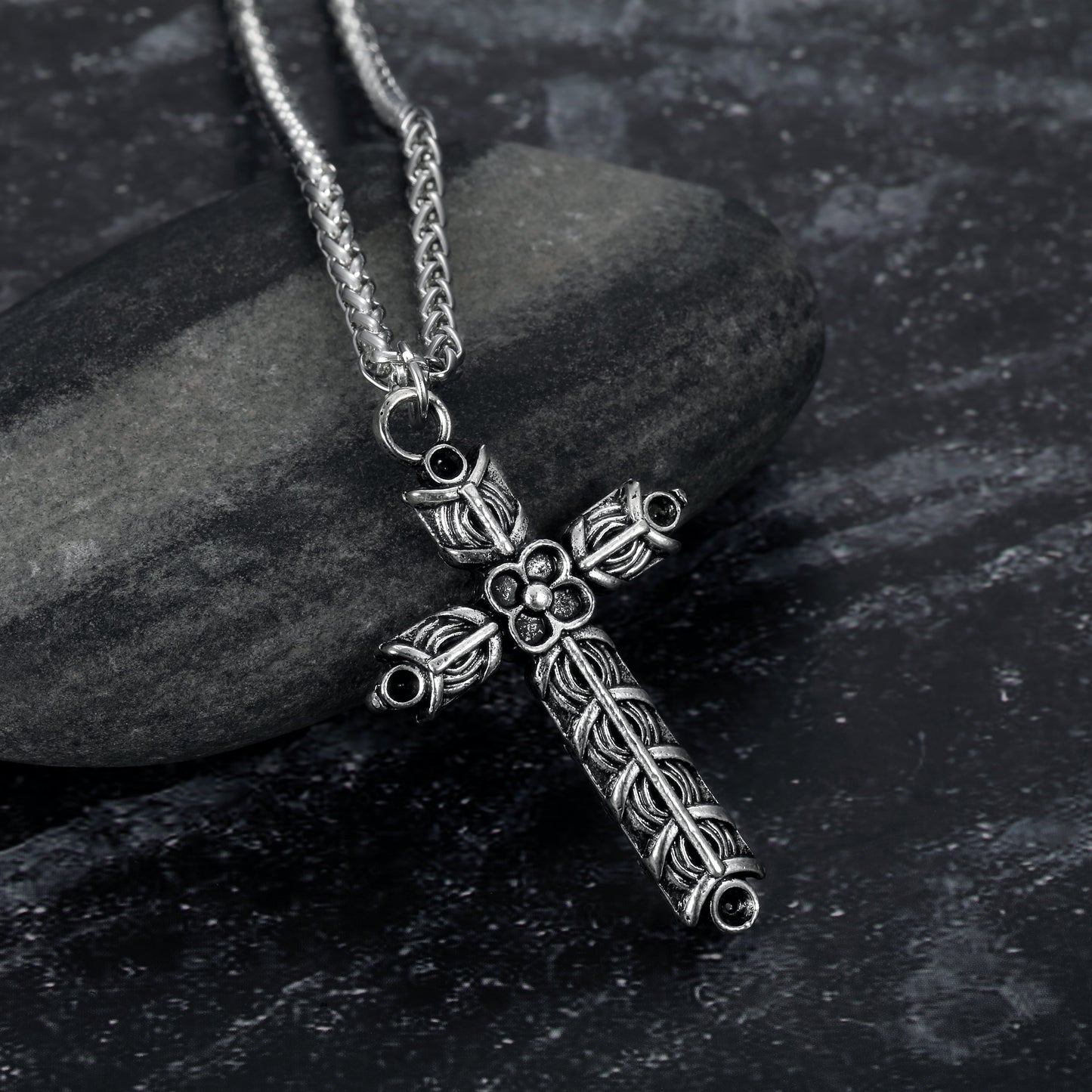 Handcrafted Stainless Steel Athelstan's Cross Necklace