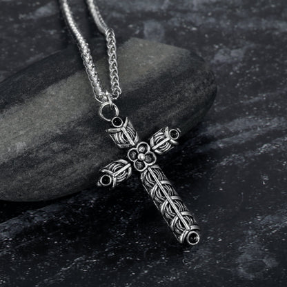 Handcrafted Stainless Steel Athelstan's Cross Necklace