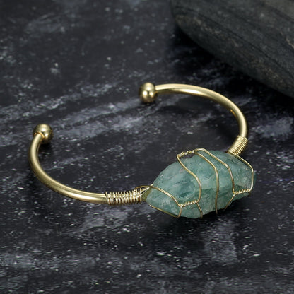 Natural Gemstone Bangle