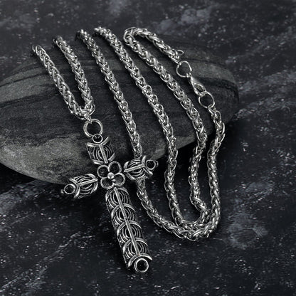 Handcrafted Stainless Steel Athelstan's Cross Necklace