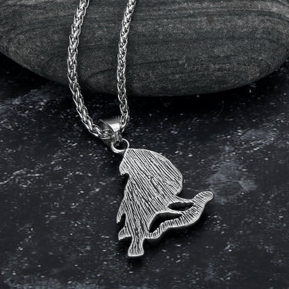 Handcrafted Stainless Steel Raven Necklace