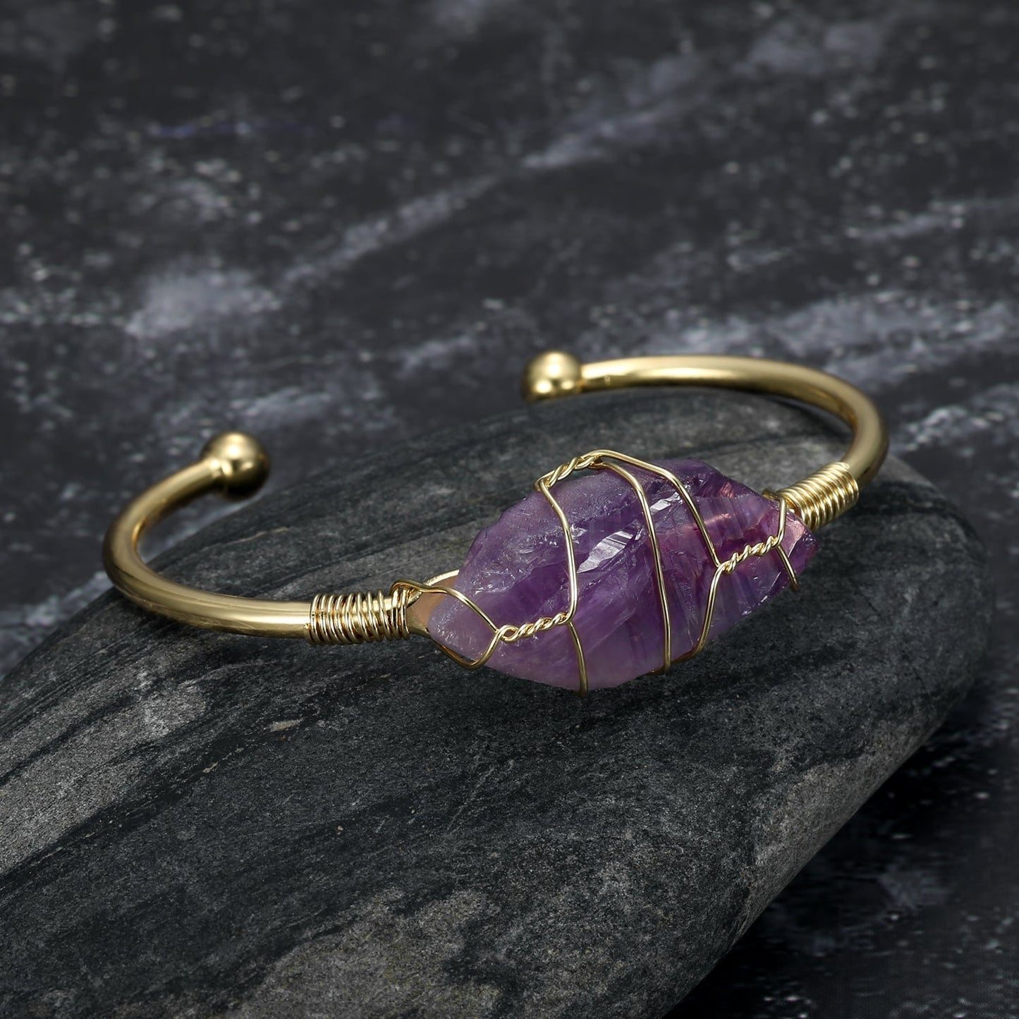 Natural Gemstone Bangle