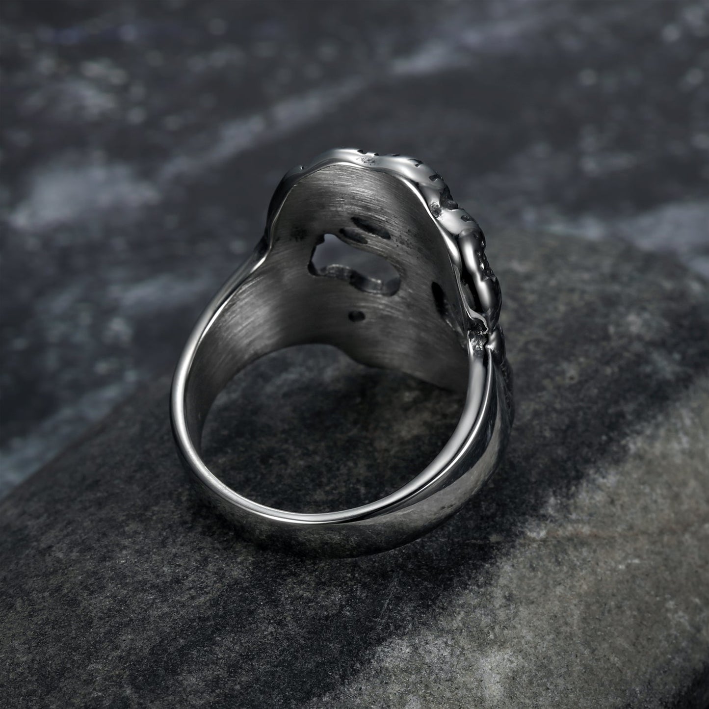 Handcrafted Stainless Steel Yggdrasil / Tree of Life Ring