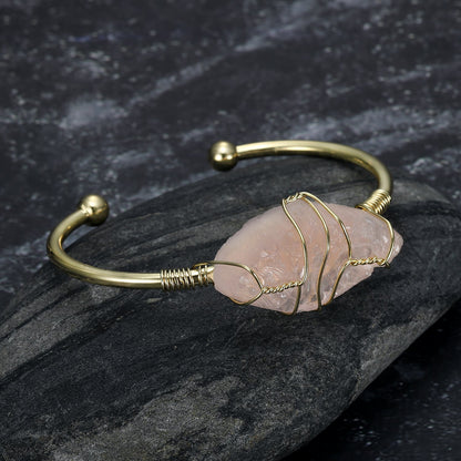 Natural Gemstone Bangle