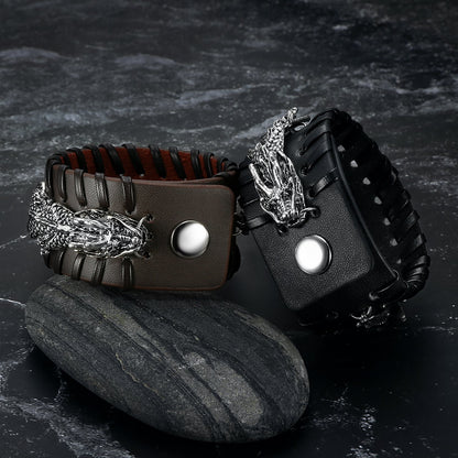 Leather Basilisk Cuff