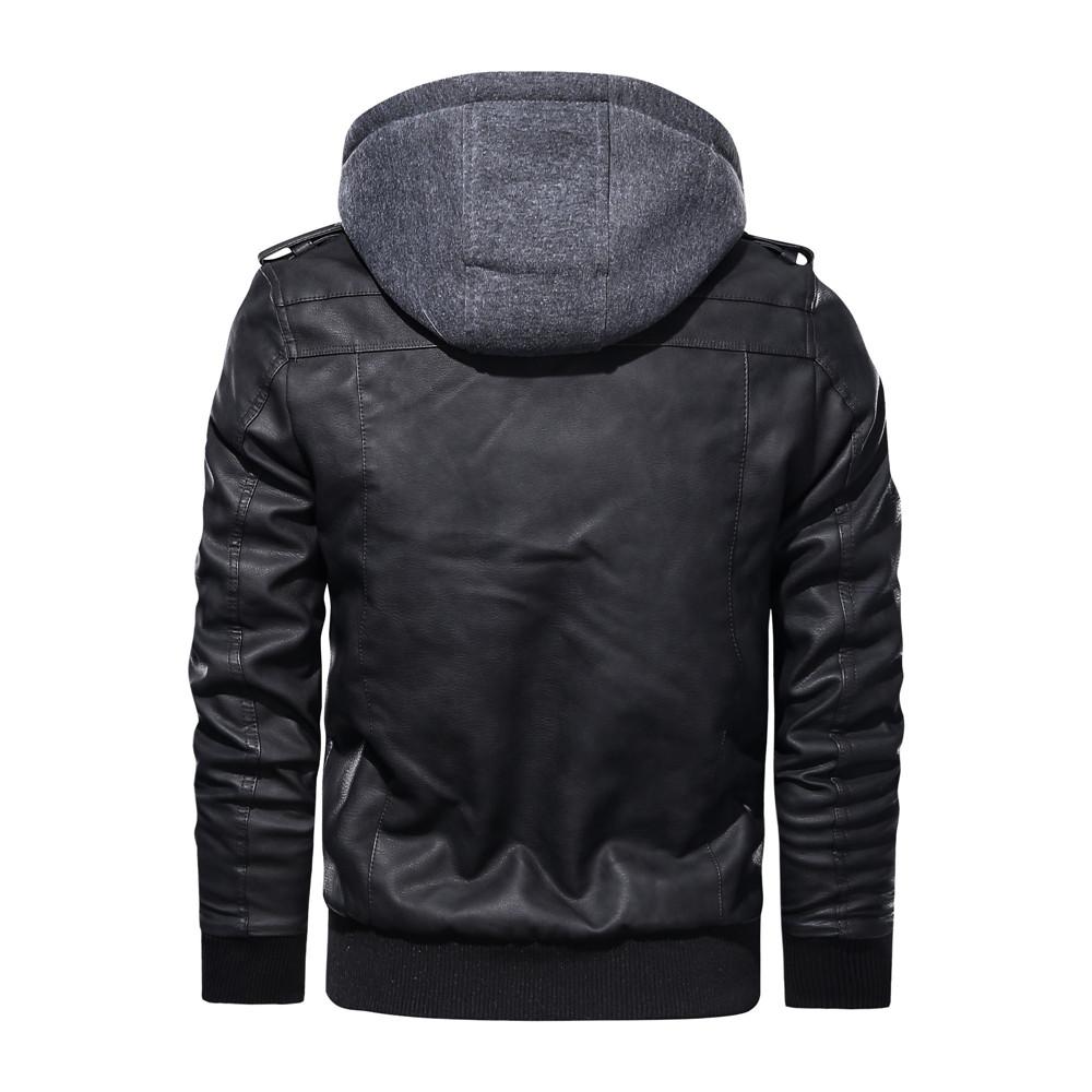 Hooded Vindictation Leather Jacket