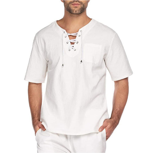 Egyptian Linen Summer Stringed Shirt