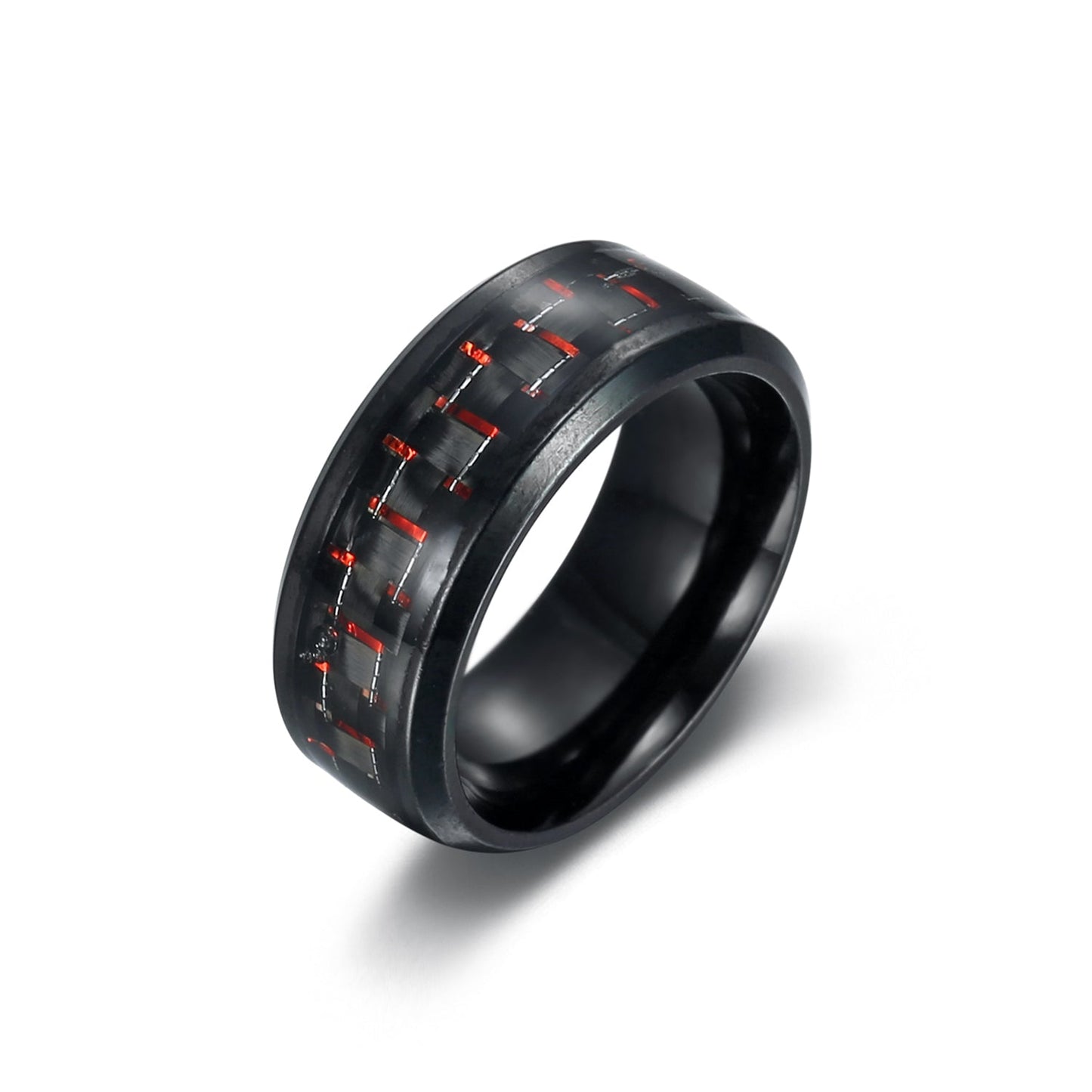 Carbon Fibre Dragon Scale Viking Wedding Rings