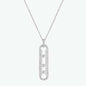 Fashion Summer Ladies 925 Sterling Silver Luxury Chain Necklace