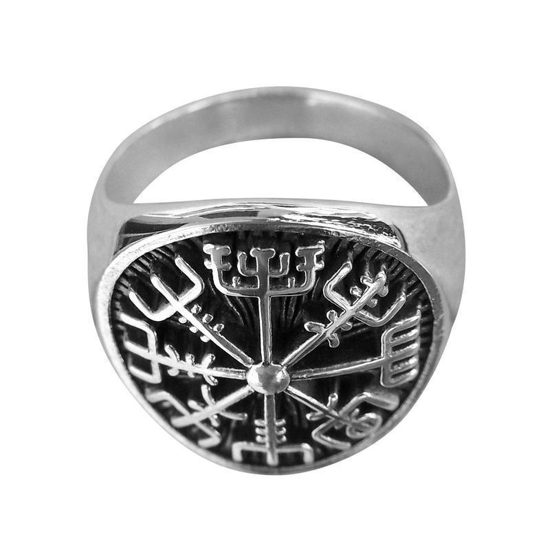 925 Sterling Silver Vegvisir Ring