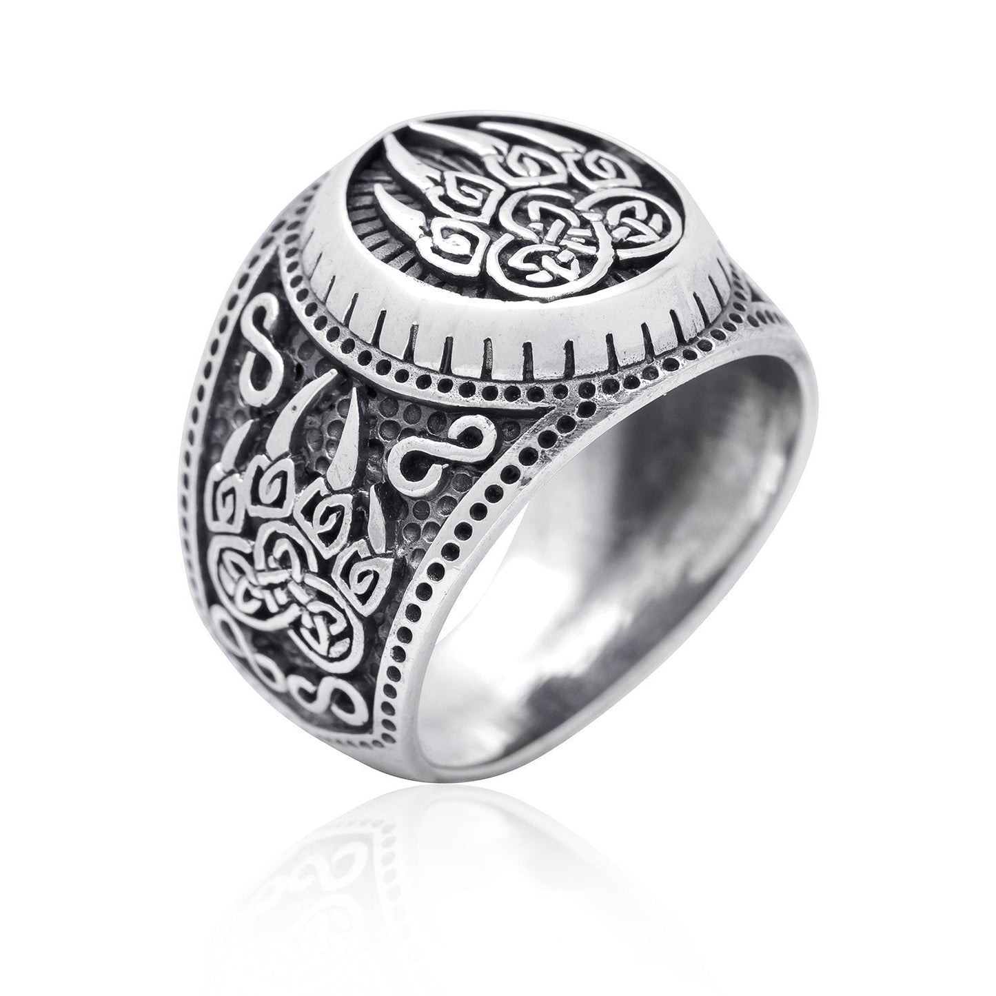 925 Sterling Silver Veles Signet Ring