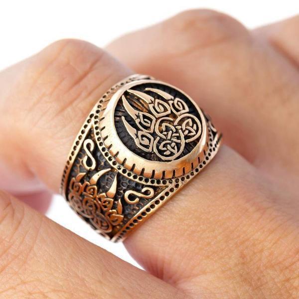 Bronze Veles Signet Ring