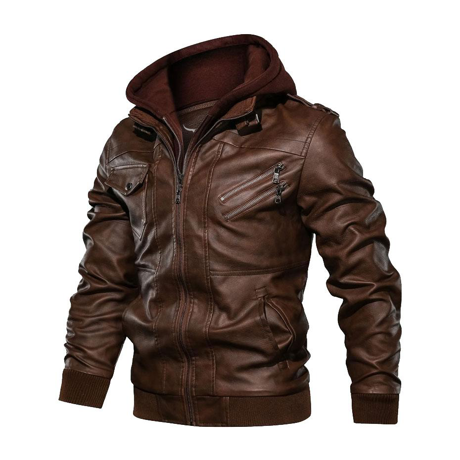 Hooded Vindictation Leather Jacket