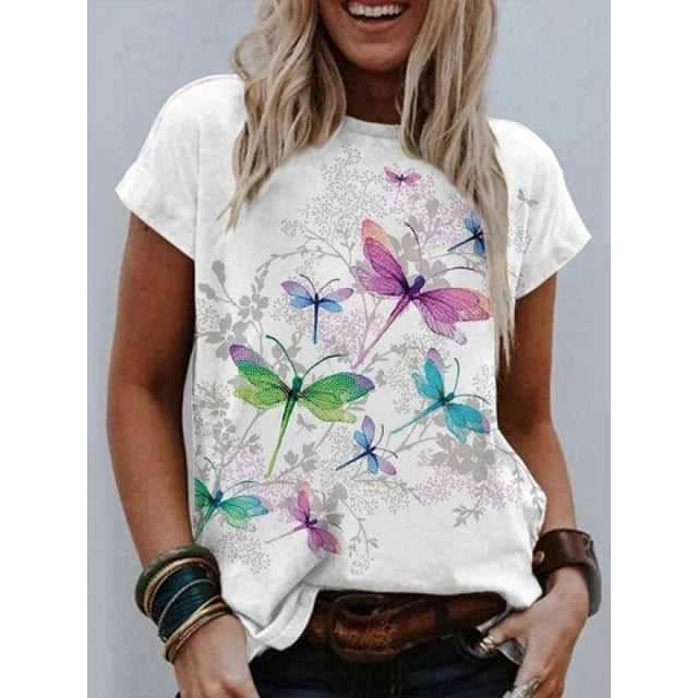 Floral Print Fashion Top