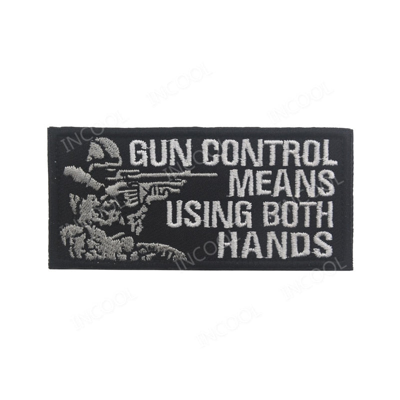 Gun Control Tactical Patch