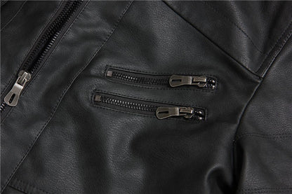 Hooded Vindictation Leather Jacket