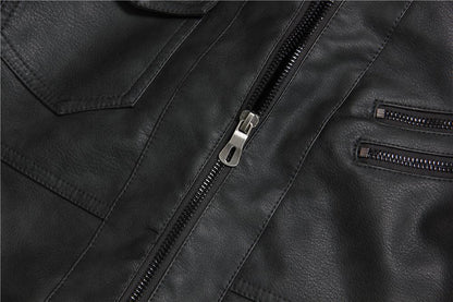 Hooded Vindictation Leather Jacket