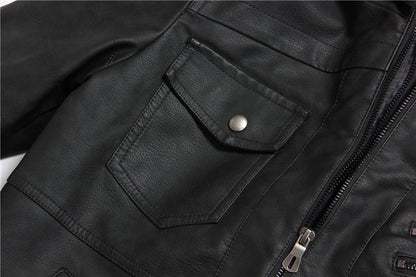 Hooded Vindictation Leather Jacket