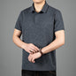 Men's Polo Shirts Business Ice Silk Short-sleeved