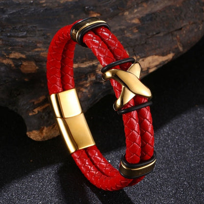 Double Layer Leather Bracelet