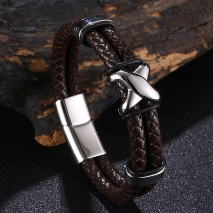 Double Layer Leather Bracelet