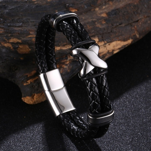 Double Layer Leather Bracelet