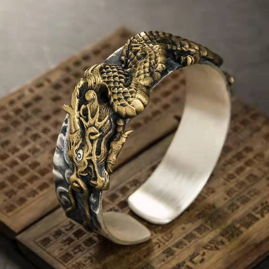 Hand-carved  Dragon Bracelet