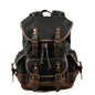 Vintage Canvas Leather Waterproof Backpack