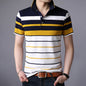 Classic Striped Polo Shirt