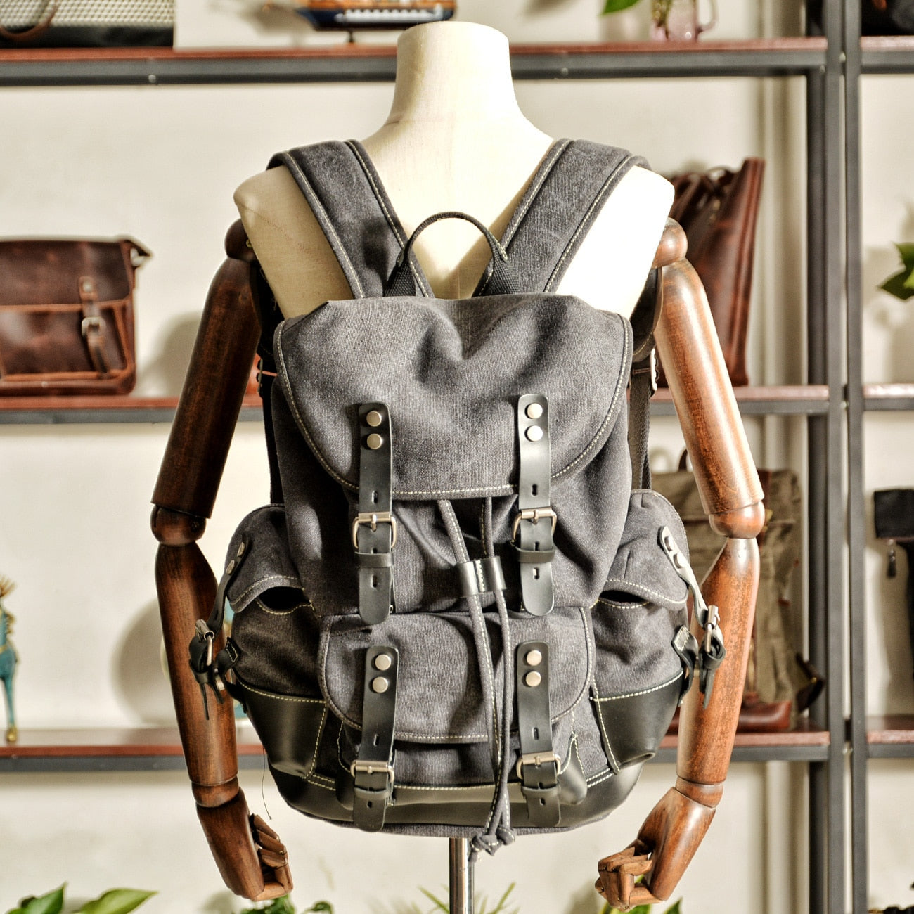 Blake Vintage Canvas Backpack