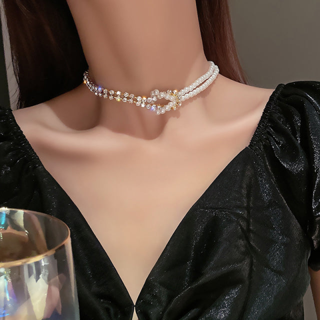 Wave Pearl Necklace