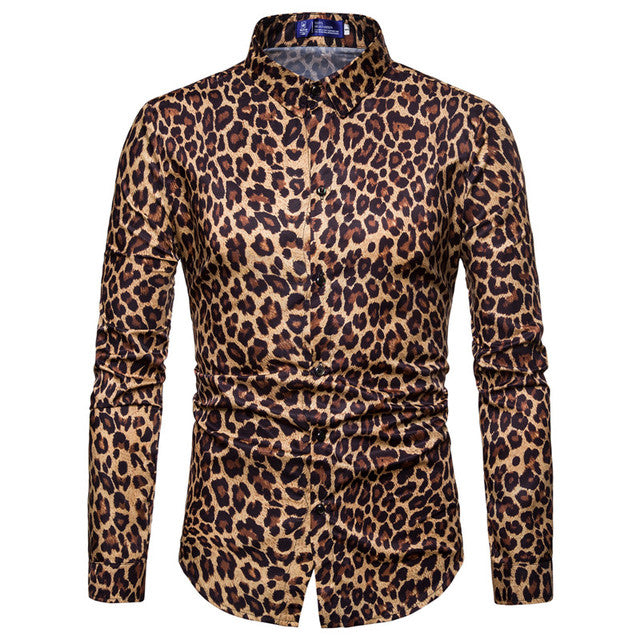 Mens Leopard Shirt