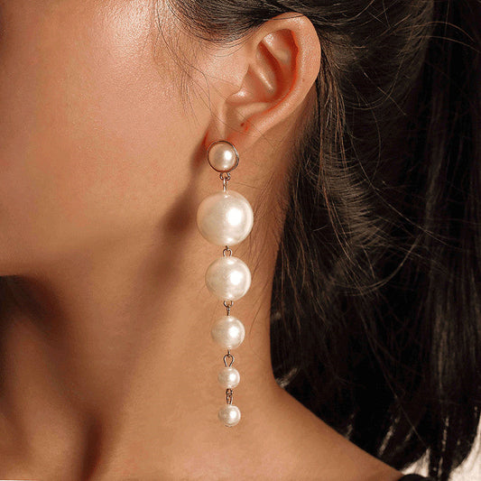 Pearl Long Earrings