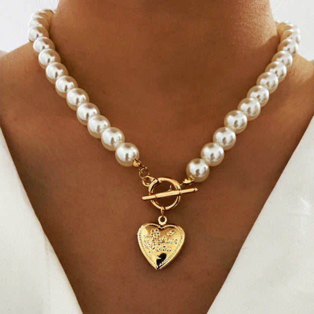 Heart of Pearls Necklace