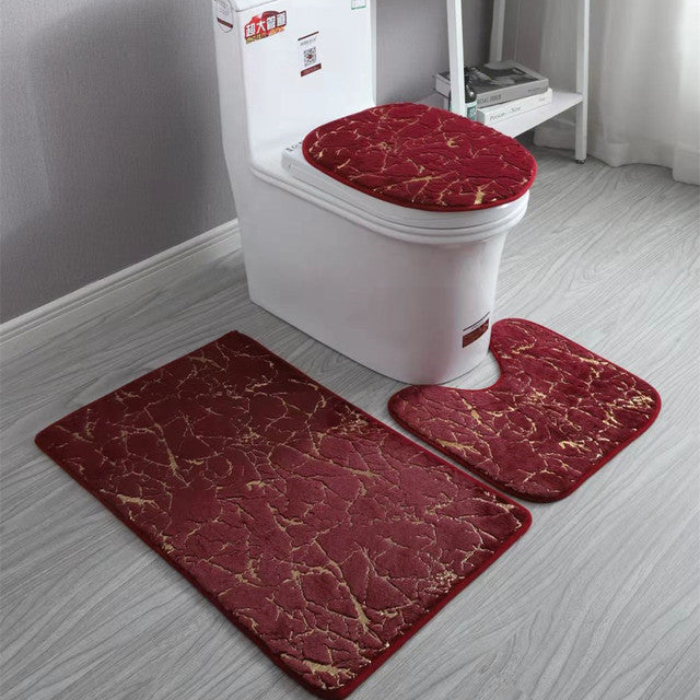 Bathroom Toilet Mats Set