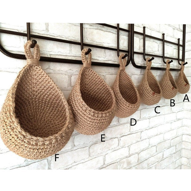 Wall Hanging Woven Basket