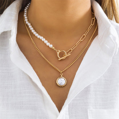 Multilayer Pearl Necklace